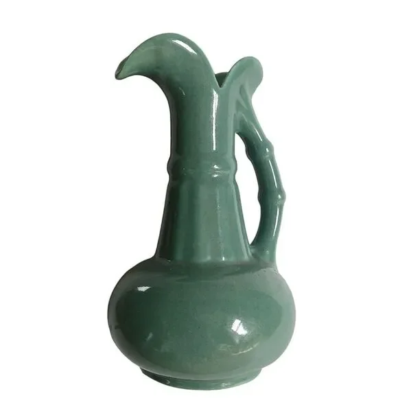 Vintage Camark Green Picher Vase