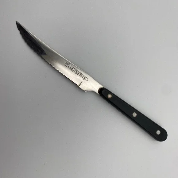 JA Henckels International Eversharp Steak Knife Stainless Japan Black Handle