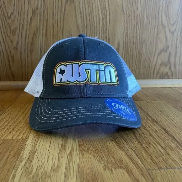 Austin Hat Baseball Cap Youth Ouray Brand Blue White Adjustable‎ Strap