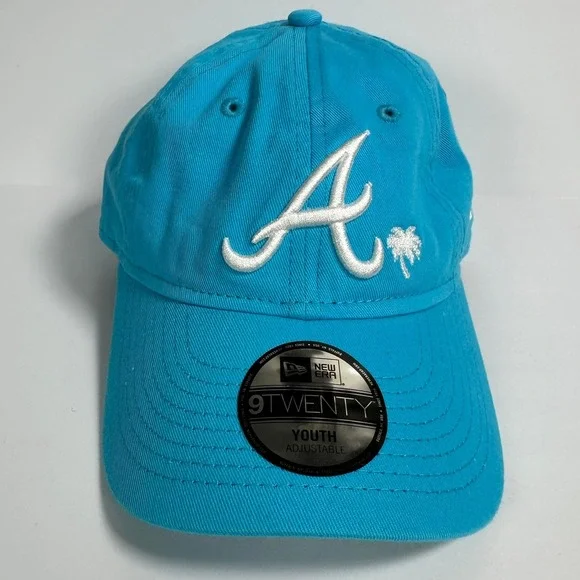 New Era Youth Atlanta Braves Baseball‎ Cap Adjustable Blue 9TWENTY