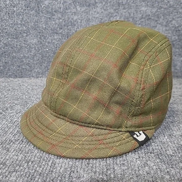 Goorin Bros Cap Hat Newsboy Small Green Plaid‎ Flat Cabby XS