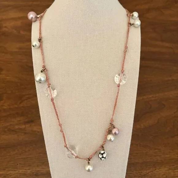 J.Crew | Rose Gold Bauble Necklace | 32” Length