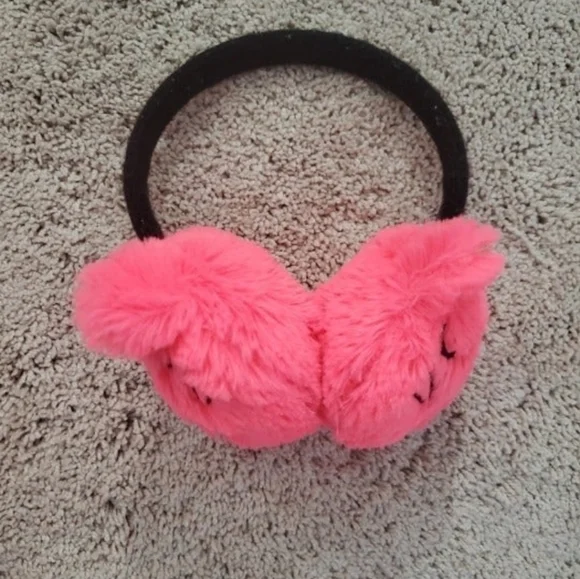 Children’s Place Pink Cat Earmuffs Adjustable One Size