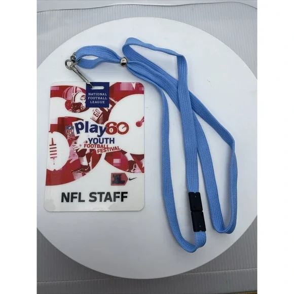 Official‎ NFL STAFF Badge And Lanyard Play 60 Youth Football Festival