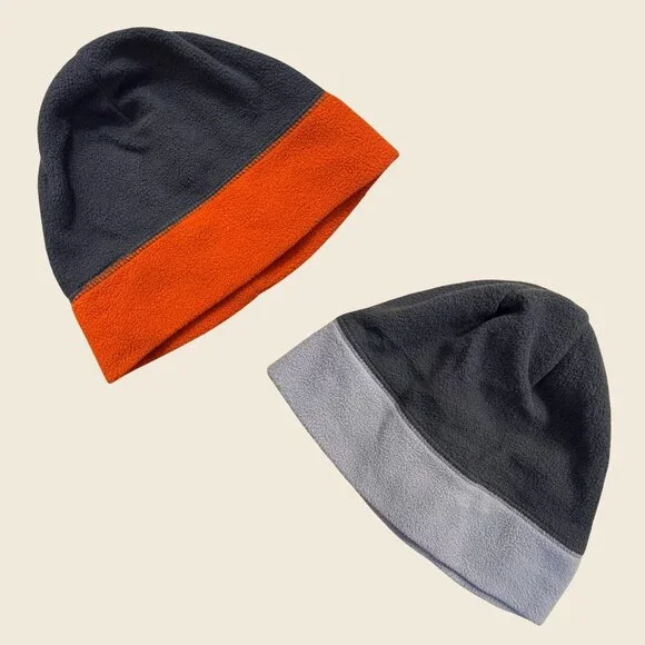 Kids Fleece Beanie Hat Set Size 4 to 7 Winter Cold Weather Hats