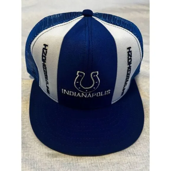Indianapolis Colts Hat Cap AJD Lucky Stripe Snapback Vintage