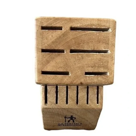 JA Henckels 948-F 12 Slot‎ Knife Block Countertop Wood Knives Holder