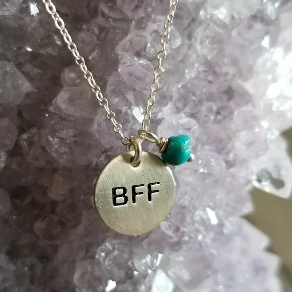NEW--Sterling Silver BFF Necklace