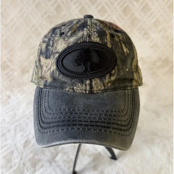 Mossy Oak Style Camo Hat Tree Logo Hunting Cap Adjustable Outdoor Signature