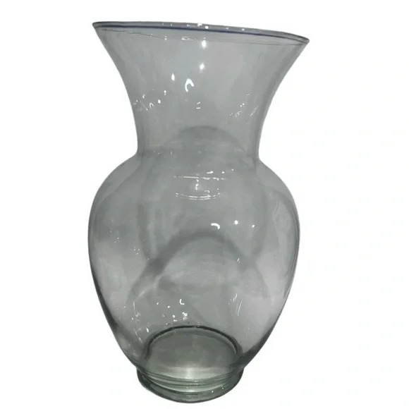 Clear Glass Bulb Vase Hurricane Style Floral Centerpiece Decor