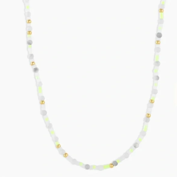 Gorjana Poppy Gem Howlite Necklace New