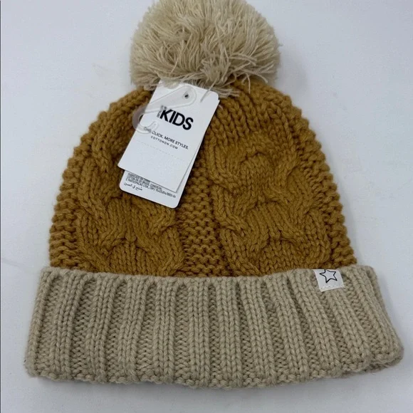 Cotton On - Mustard and Cream Knit Beanie