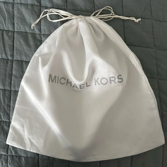 Michael Kors White Satin Drawstring Dust bag for Handbags~Lg