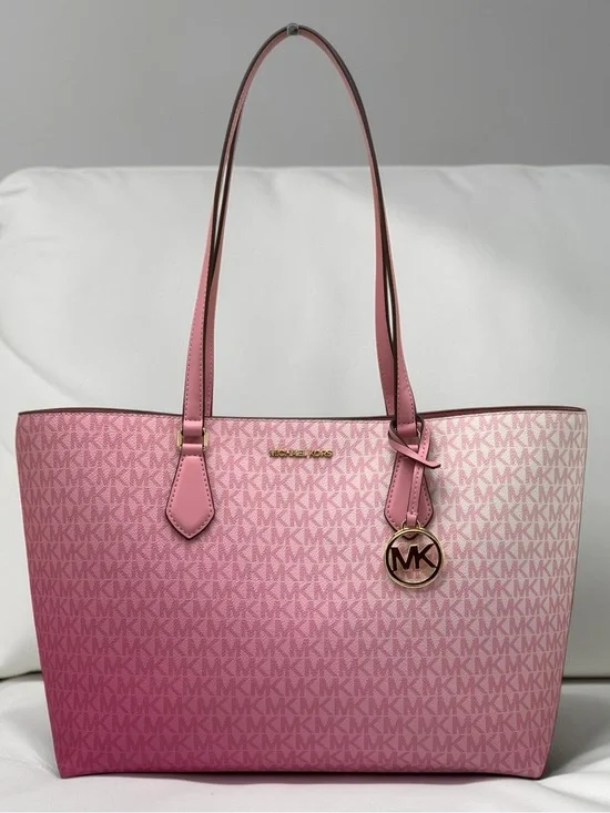 Michael Kors Sheila Carnation Ombre Signature Tote