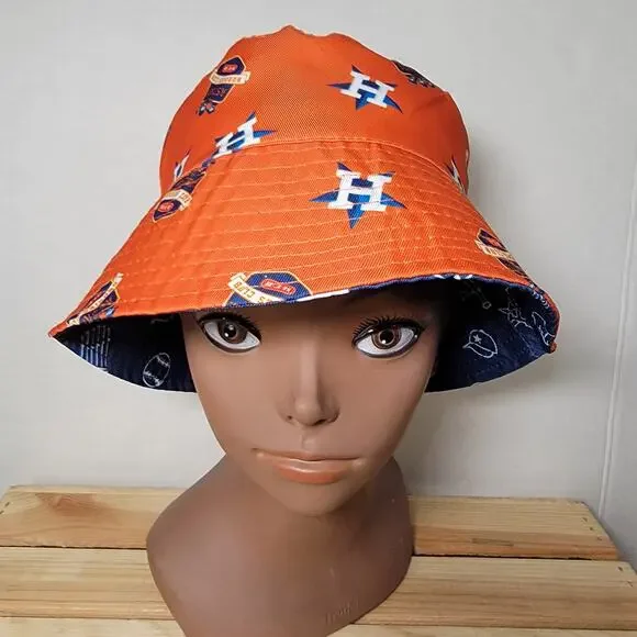 Houston Astros / HEB Buddies Club Kids Reversable Orange & Blue Bucket Hat