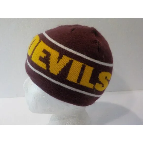 Nike Arizona Sun Devils Youth Teen Burgundy / Orange Hat Beanie Cap Tuque