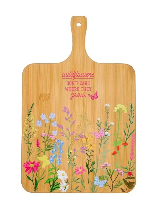 Dolly Parton Wood Cutting Board 'Wildflowers Don't Care Where They Grow'