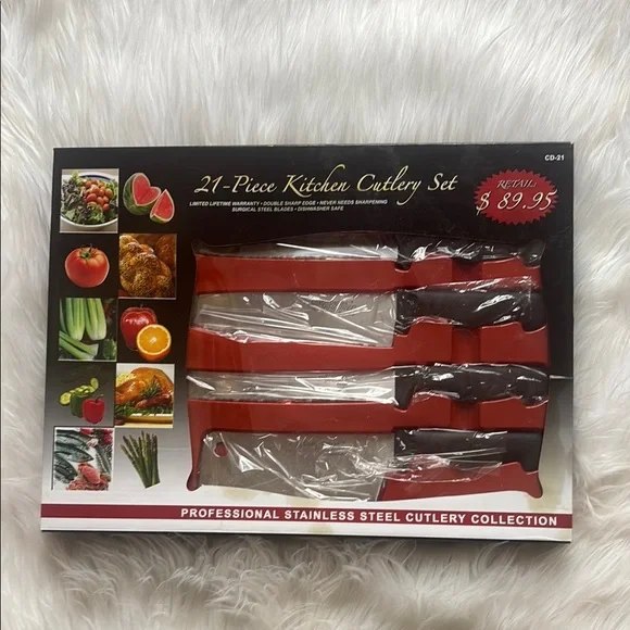 Professional Stainless Steel Cutlery Collection - Black- Brand New