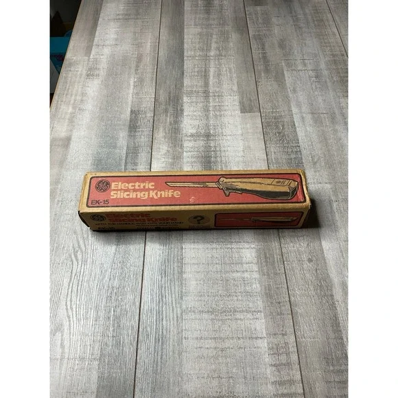 Vintage General Electric EK-15 Electric Slicing Knife with Original Box GE Retro