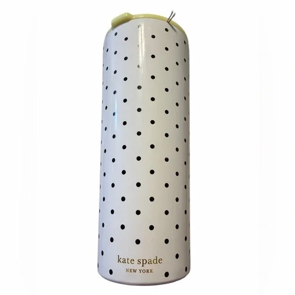 💜💜🌼NWT KATE SPADE Insulated Stainless Steel Initial Tumbler Travel Cup with Lid