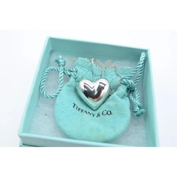 Tiffany Puff Necklace 925 Sterling Silver