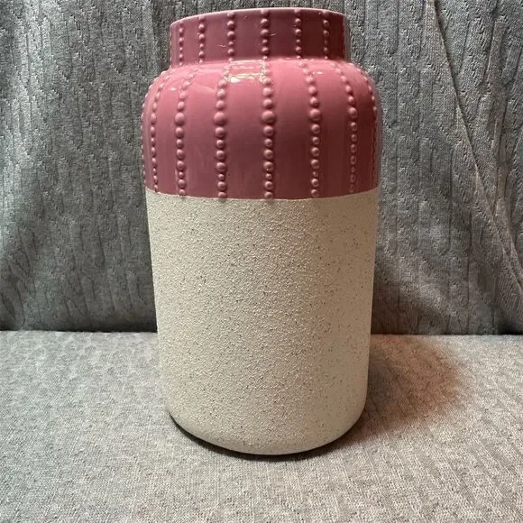 Pink Textured Ceramic Vase 10