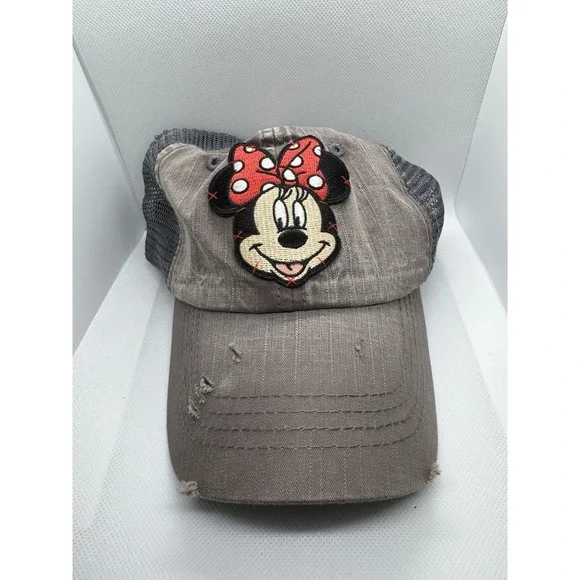 Stoney Clover Ln‎ Minnie Mouse Disney Gray Mesh Adjustable Trucker Hat
