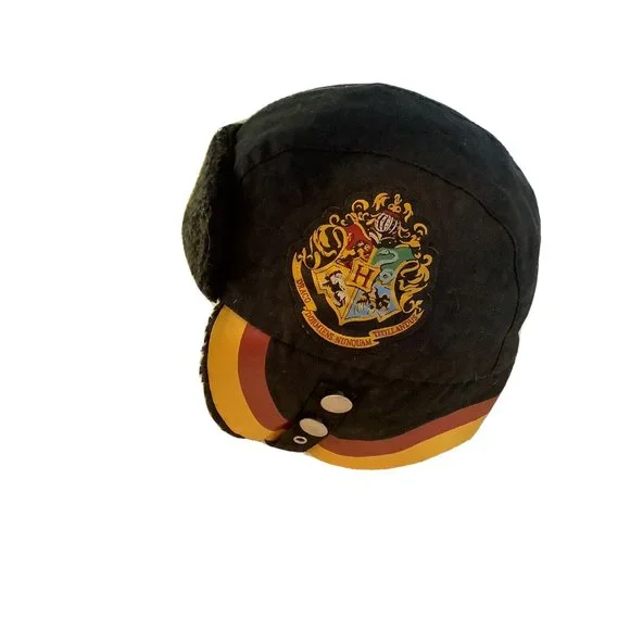 Harry Potter Draco Dormiens Nunquam Quilted Hat Ear Flaps Buckle Strap Faux Fur
