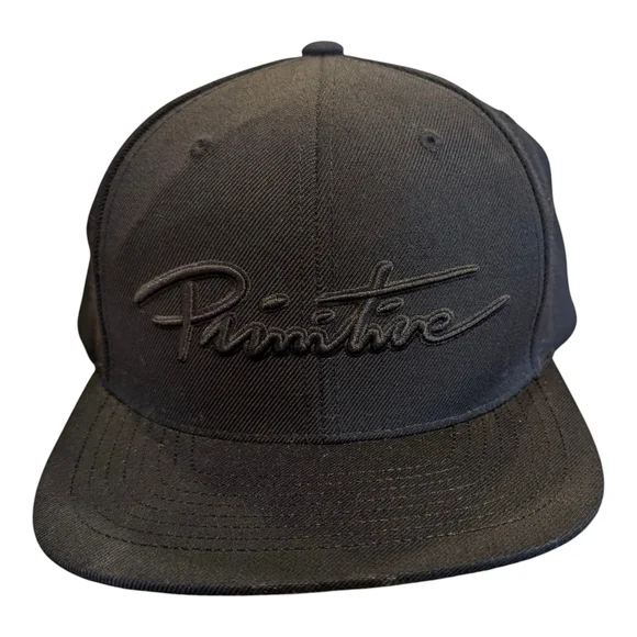 Primitive Skateboarding Snapback Hat Black Embroidered Logo Galaxy Brim OS