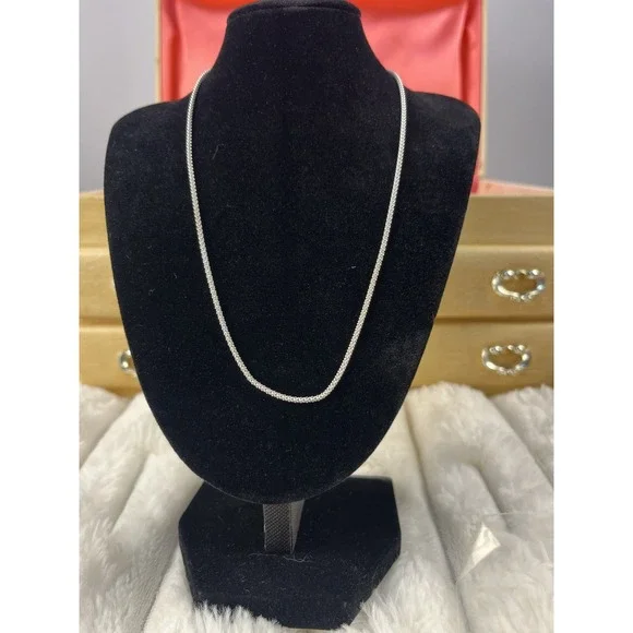 Vintage Sterling Silver 925 Popcorn Chain 16
