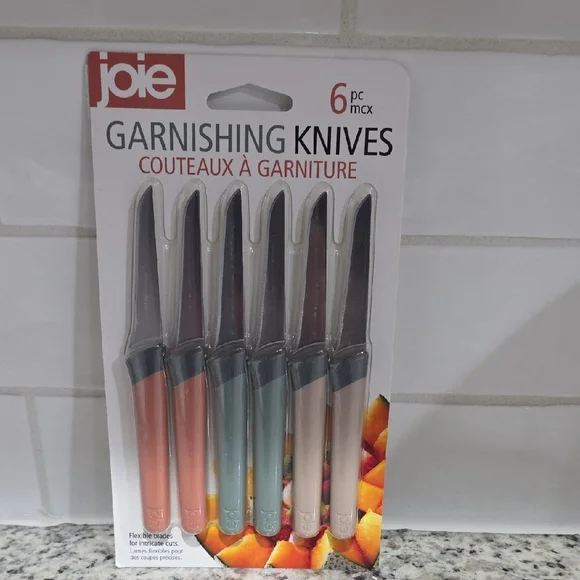 6 Pc Garnishing Knifes Set
