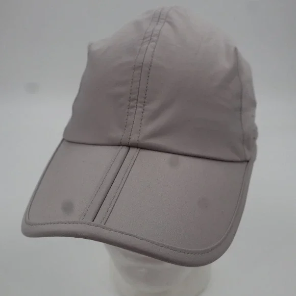 Connectyle Grey‎ Nylon Performance Running Cap Foldable Bill Adjustable Hat