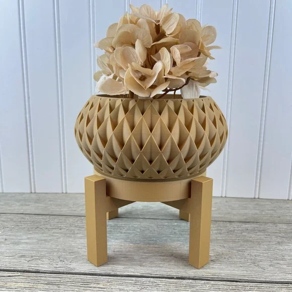 Indoor Flower Pot, The Cinor Planter Pot w/ Drainage Hole & Drip Tray