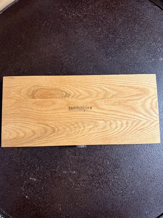 Box For Kamikoto Kanpeki Knife Set 7”Nakiri Veget, 8.5”Slicing & 5.5” Util Knif