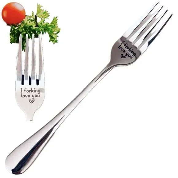 NWT Gorgeous “I Forking Love You” Great Anniversary, Valentine’s Funny Fork Gift