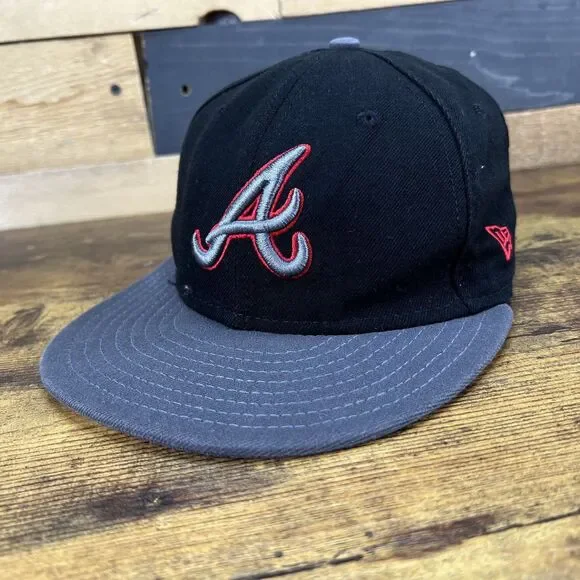New Era Atlanta Braves 59FIFTY Fitted Hat Baseball Cap 7 1/8