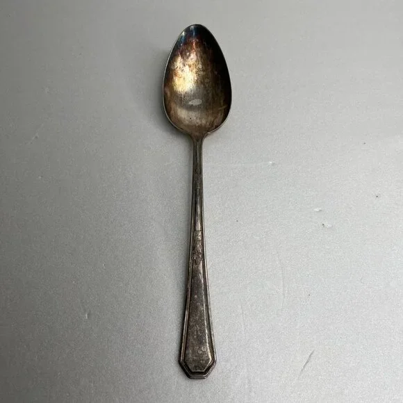 Wm Rogers & Sons AA 8”Serving Spoon MAYFAIR Pattern‎ Silver Plate Antique