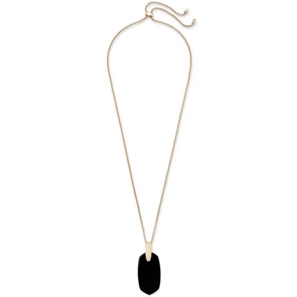 Kendra Scott Inez Necklace in Black Opaque