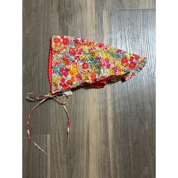 Zara Baby Bonnet Liberty Fabric Margaret Annie B Tana Lawn Cotton‎ EUC