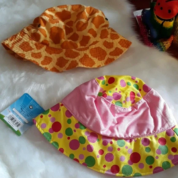 Melissa and Doug and Geoffrey the Giraffe kids hats