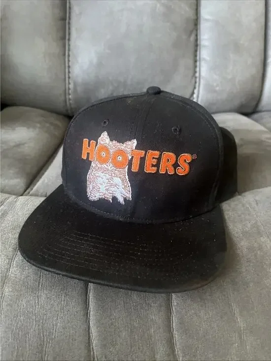 Hooters Snapback Baseball Cap Men's Adjustable Black. Ripple Junction/Spencer’s