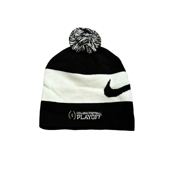 College Football Playoffs Nike‎ Logo Pom Beanie Hat Cap