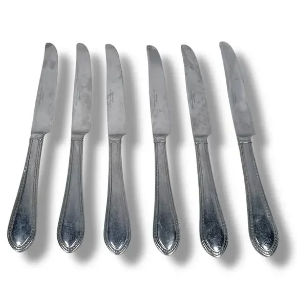 Reed & Barton Flatware Dinner Knives Tanglewood Tradition Stainless‎ Steel Lot 6
