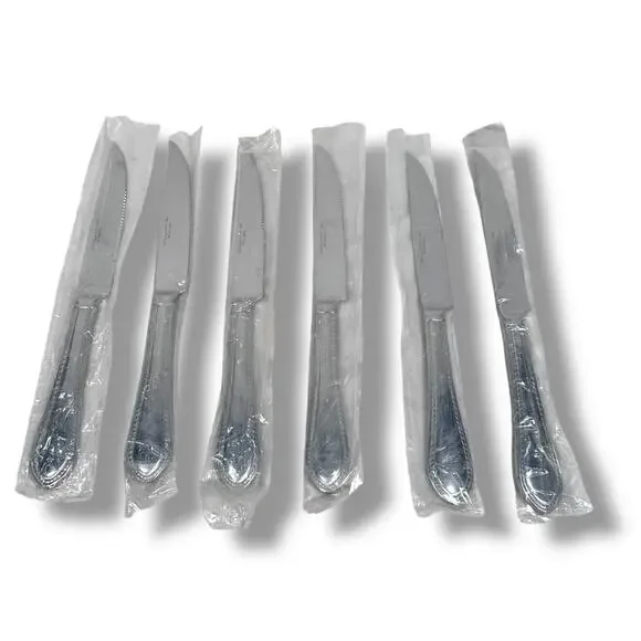 Reed & Barton Flatware Steak‎ Knives Tanglewood Tradition Stainless Lot of 6 New