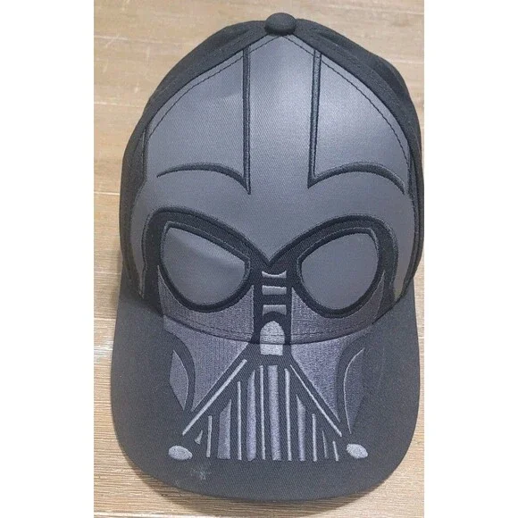 Disney Parks Star Wars Weekends Embroidered Darth Vader Black Cap Size Youth