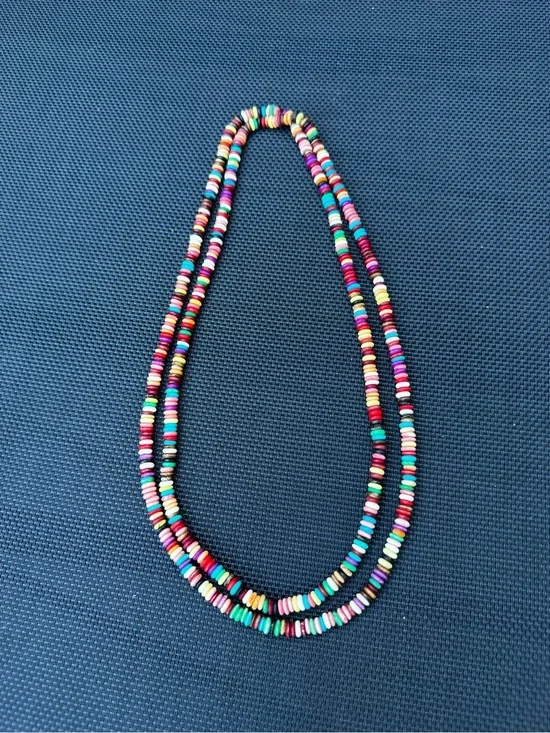 Multicolor Beaded Necklace Plastic Ball/Bead Chain Fashion Jewelry 21