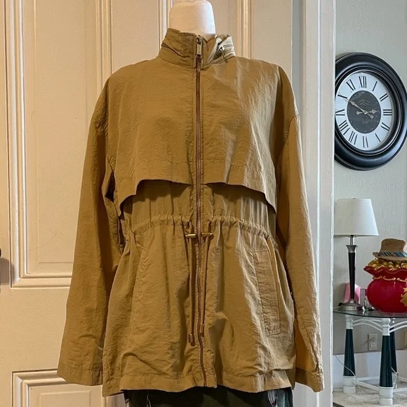 Michael Kors Women's Tan Windbreaker Jacket