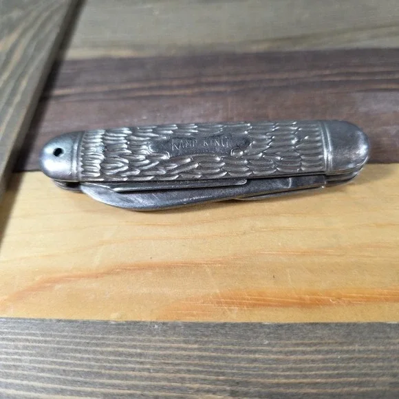 Vintage Imperial Kamp King Camping Folding Knife MISSING D‎ RING
