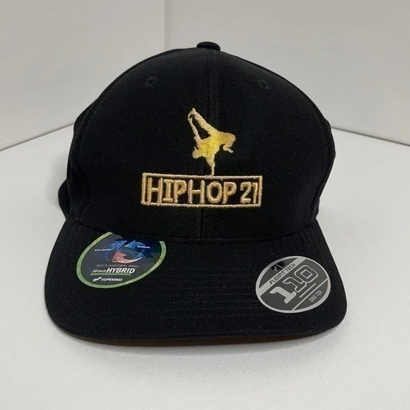 FLEXFIT HIPHOP21 BLACK/GOLD VELCRO CAP❗️