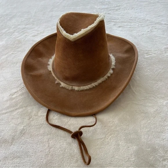 VINTAGE Henschel Faux Suede Western Hat